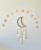 Rattan Moon & Capiz Shell Wall Hanging/Baby Mobile