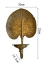 Pierre Rustic Gold Leaf Candle Sconce
