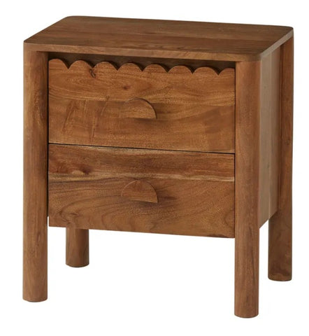 Boletto Bedside table - walnut