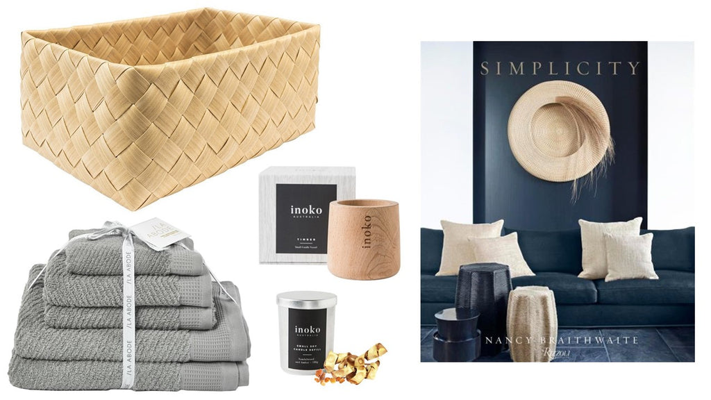 Beauty In Simplicity - (towel & basket colour options available)