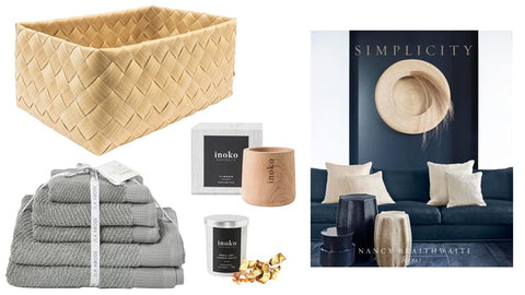Beauty In Simplicity - (towel & basket colour options available)