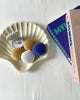 Clam hand-painted wooden shell Trinket Tray