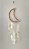 Rattan Moon & Capiz Shell Wall Hanging/Baby Mobile