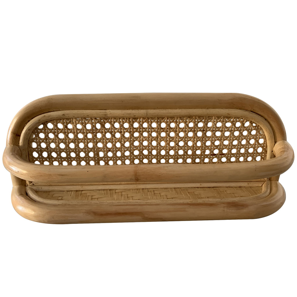 Rattan & Bamboo Nursery Wall Shelf