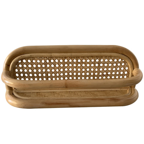 Rattan & Bamboo Nursery Wall Shelf