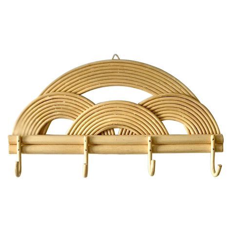 Rattan Rainbow Wall Hanging Rack - Medium