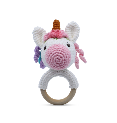 Unicorn - Ring Rattle (optional hamper add-on)