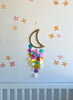 Rainbow Rattan & Capiz Shell Wall Hanging/Baby Mobile