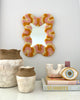 Small Capiz Shell Horn Vase - White