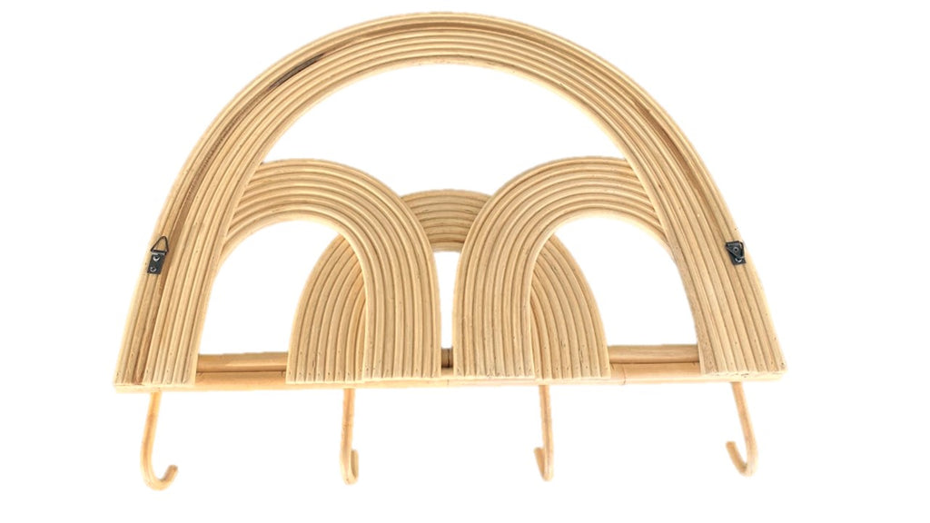 Rattan Rainbow Wall Hanging Rack Large